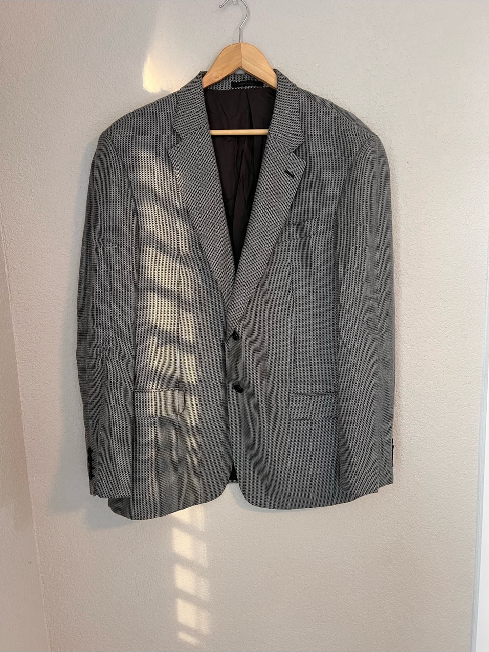 Armani Collezioni Gray Textured Men's Sport Coat